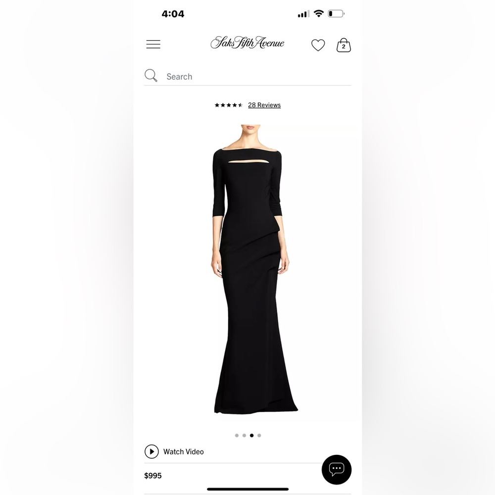 Chiara Boni formal gown! Luxury!! Black, full length.